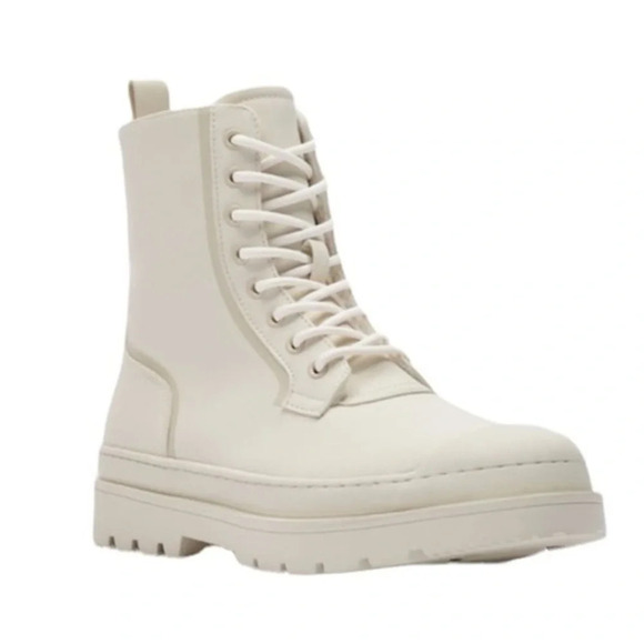 Zara Flat Lug Shearling Lined Rain Boots Size 44 - Picture 11 of 14